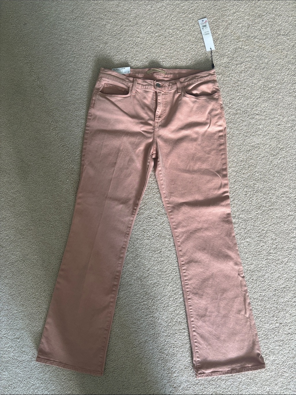 NWT Joe’s Size 31 High Rise Petite Bootcut Jeans Khaki Pink “The Provocateur”